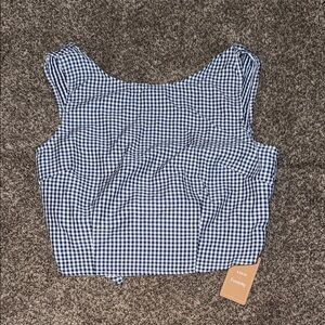 Gingham Checkered Top